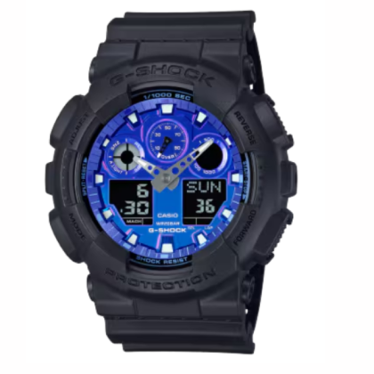 Casio G-shock GA-100FL-1A Resin Band Digital Analog Men Watch